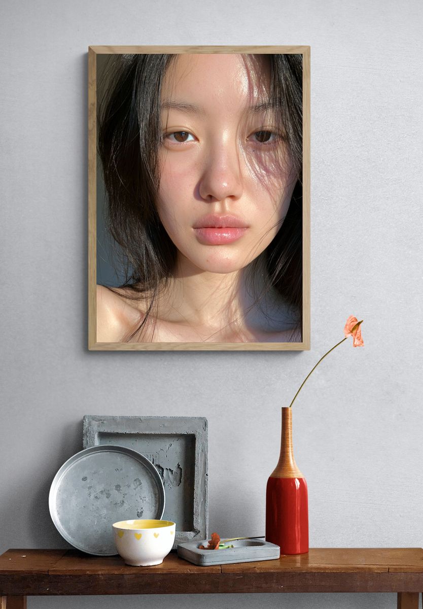 Sunlit Portrait Photography Poster. — room view 3