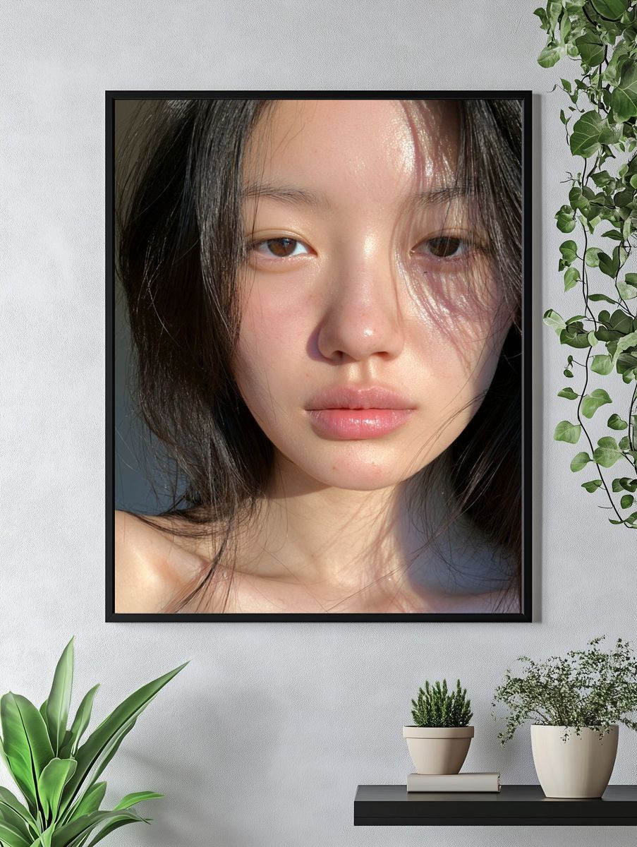 Sunlit Portrait Photography Poster. — room view 4