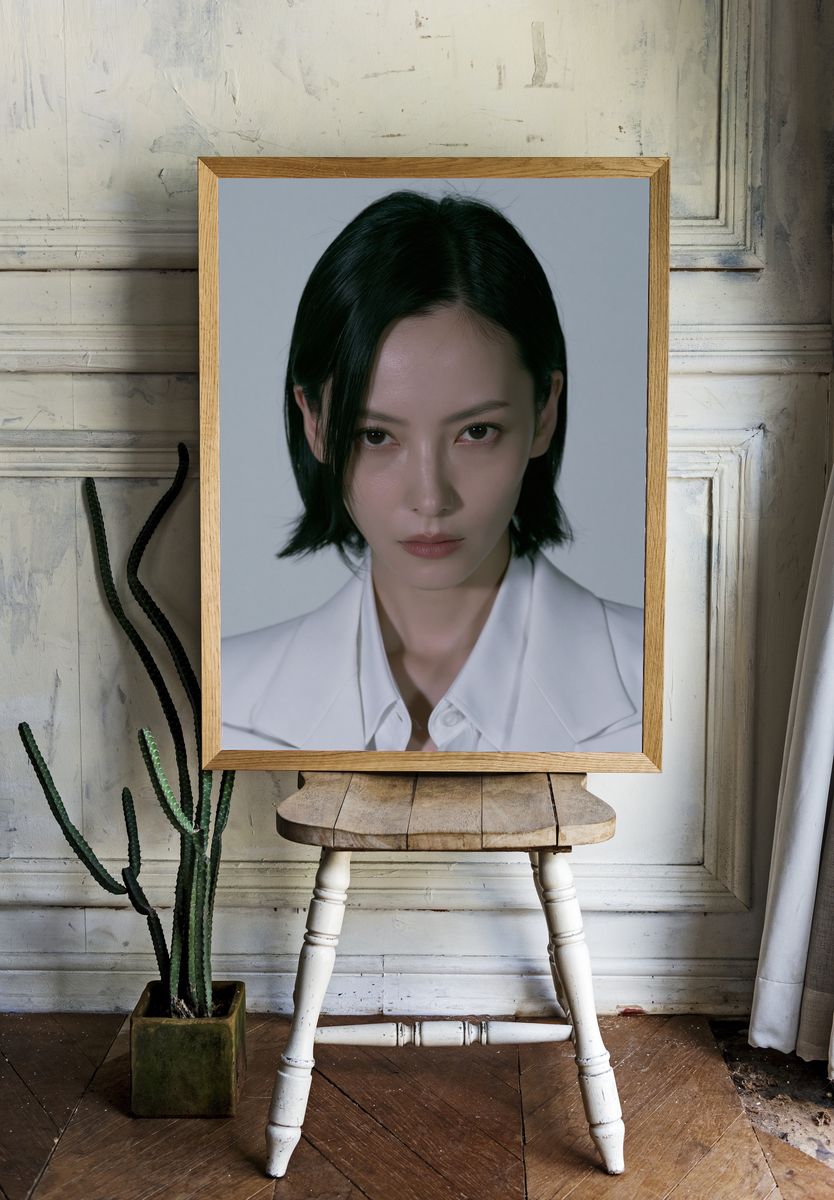 Minimalist Portrait Poster. — room view 1
