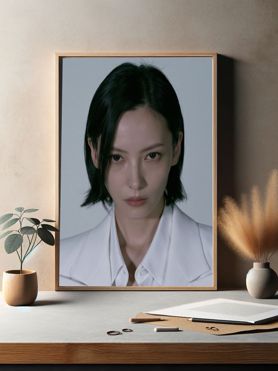 Minimalist Portrait Poster. — room view 2