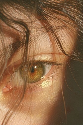 Golden Eye Portrait Print. poster detail