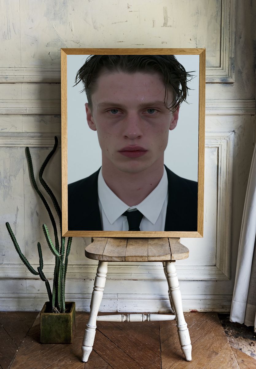 Moody Portrait Photography Poster. — room view 1