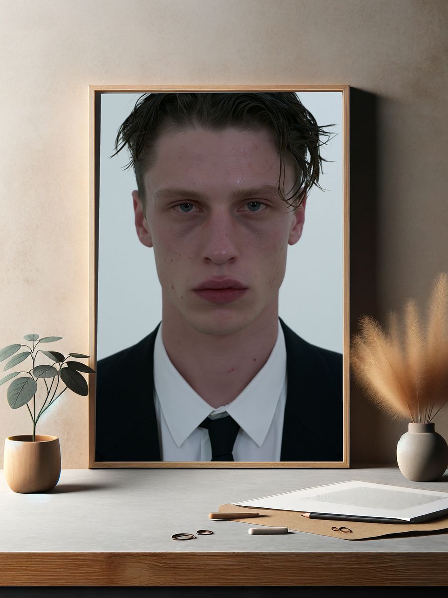Moody Portrait Photography Poster. — room view 2