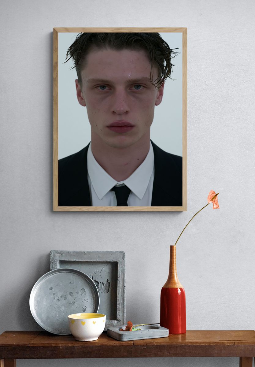 Moody Portrait Photography Poster. — room view 3