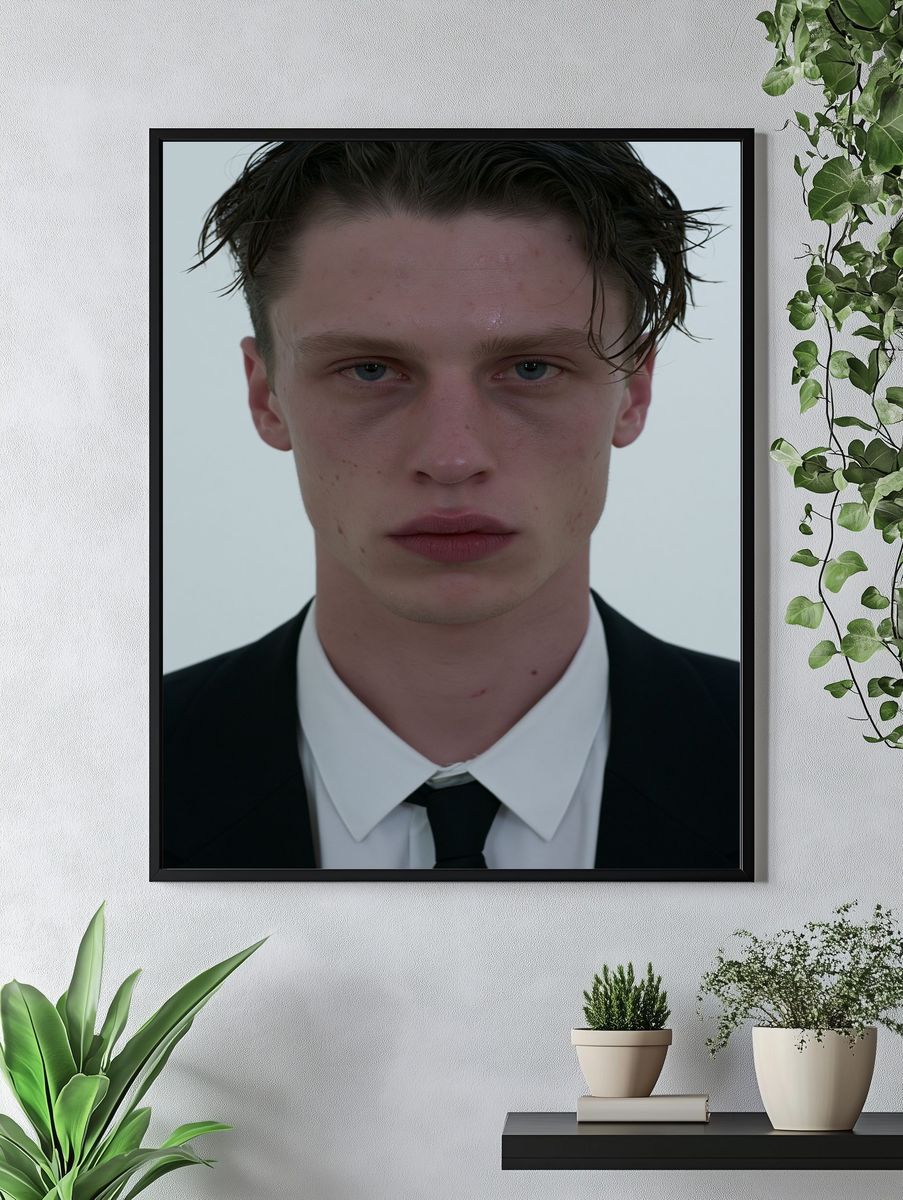 Moody Portrait Photography Poster. — room view 4
