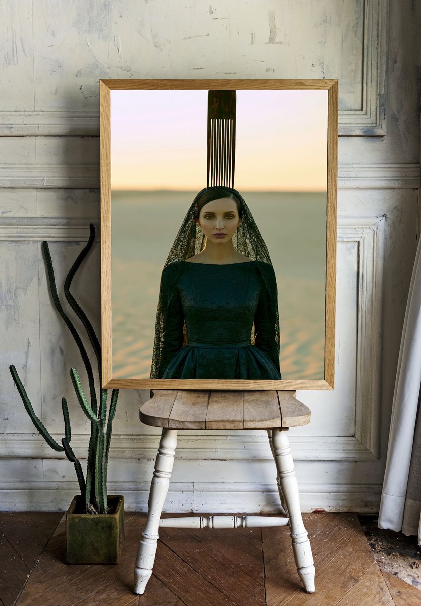 Surreal Fashion Portrait Poster. room preview