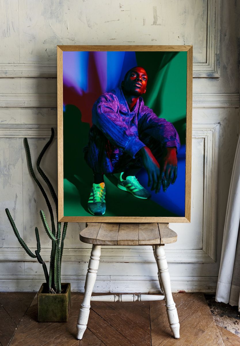 Neon Portrait Street Photography Poster. room preview