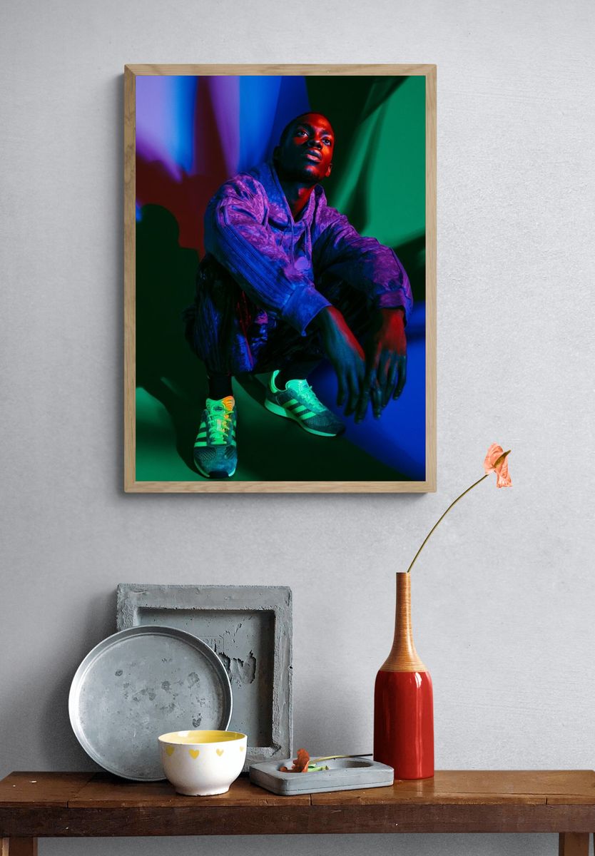 Neon Portrait Street Photography Poster. — room view 3