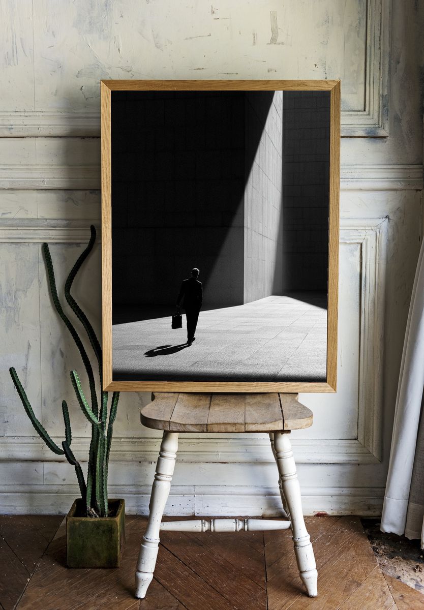 Solitary Figure in Light Poster. — room view 1