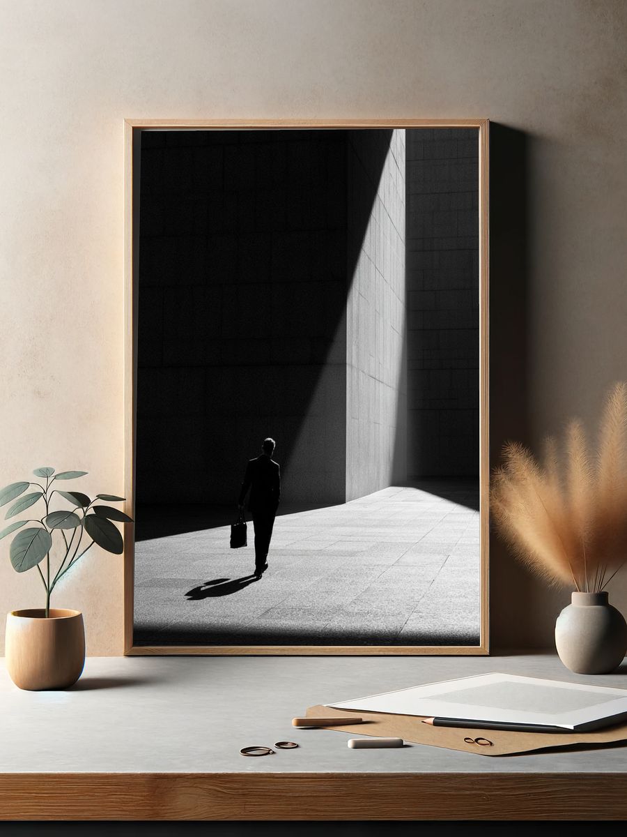 Solitary Figure in Light Poster. — room view 2