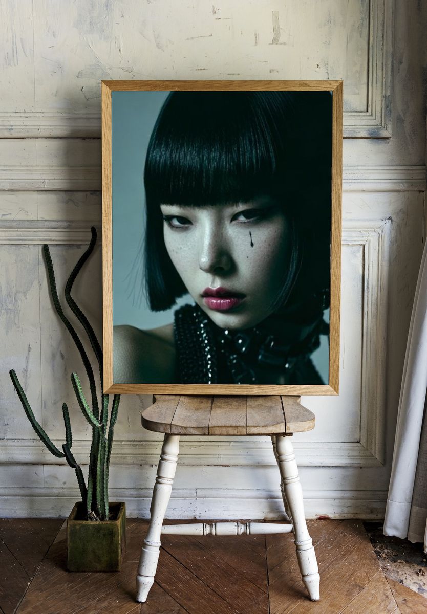 Gothic Portrait Photography Poster. — room view 1
