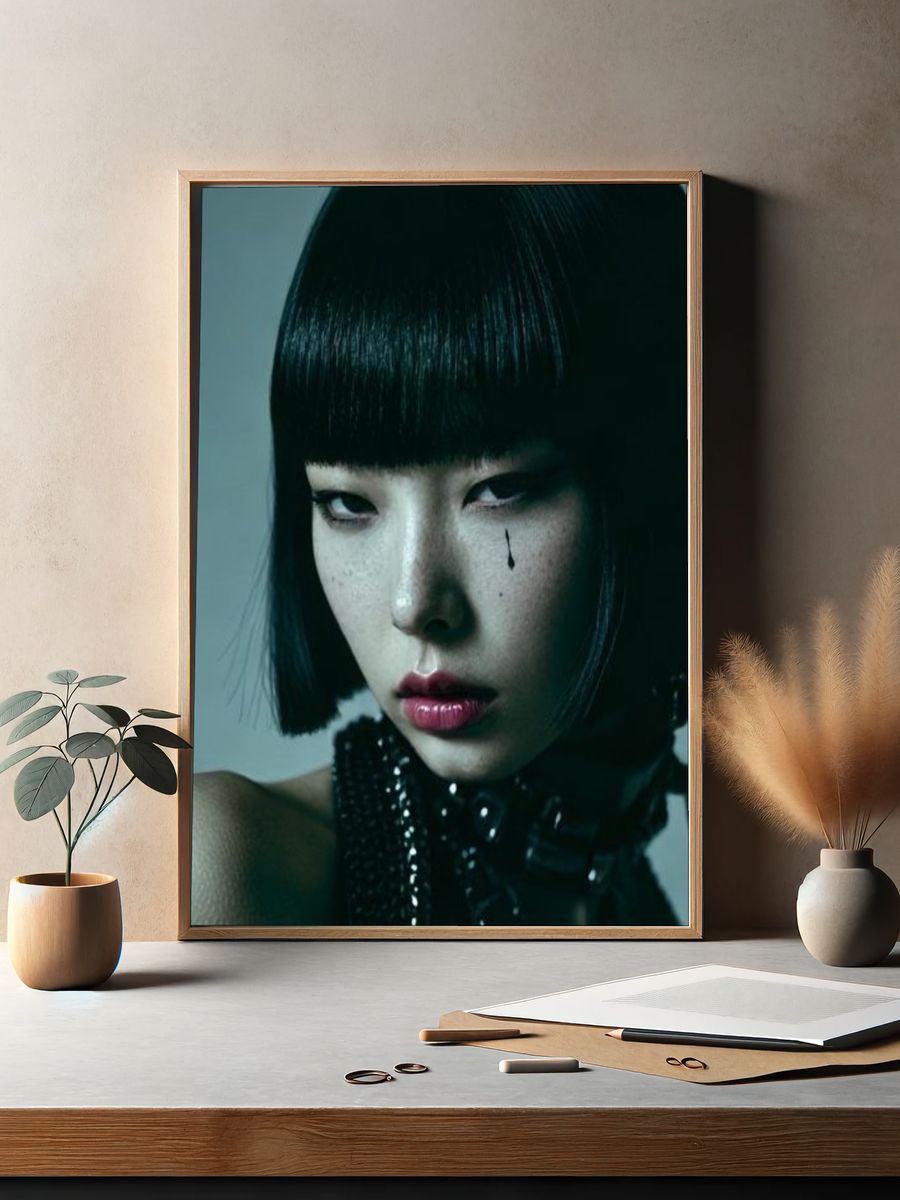 Gothic Portrait Photography Poster. — room view 2