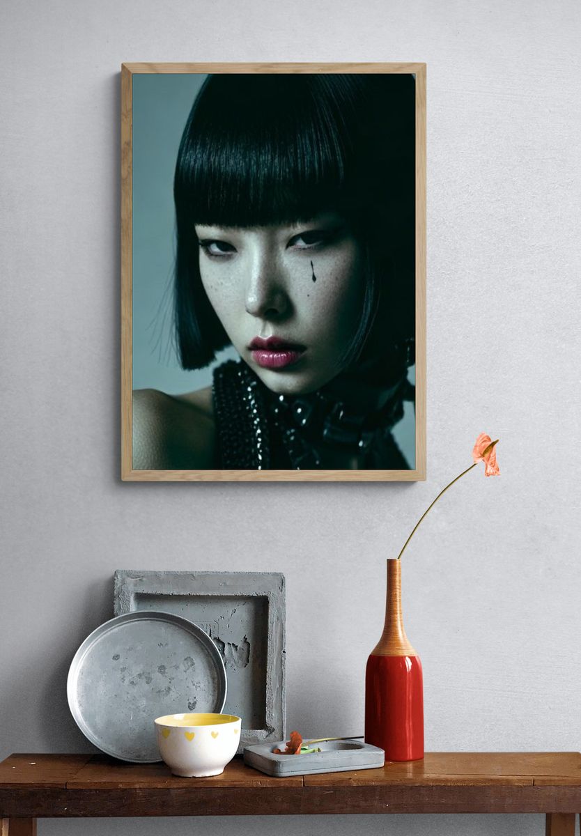 Gothic Portrait Photography Poster. — room view 3