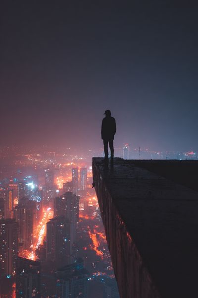 Neon City Edge Photography Poster. poster