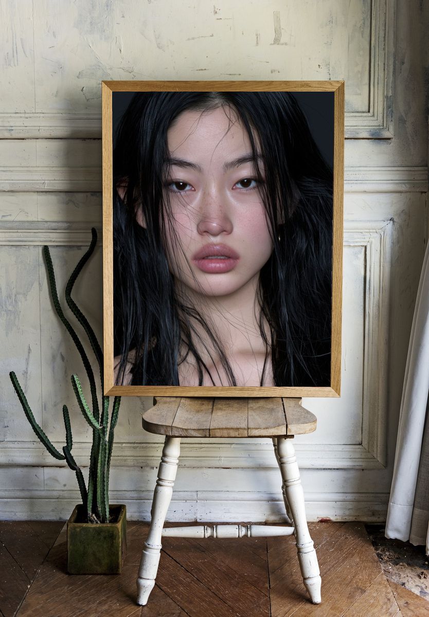 Moody Portrait Photography Poster. room preview