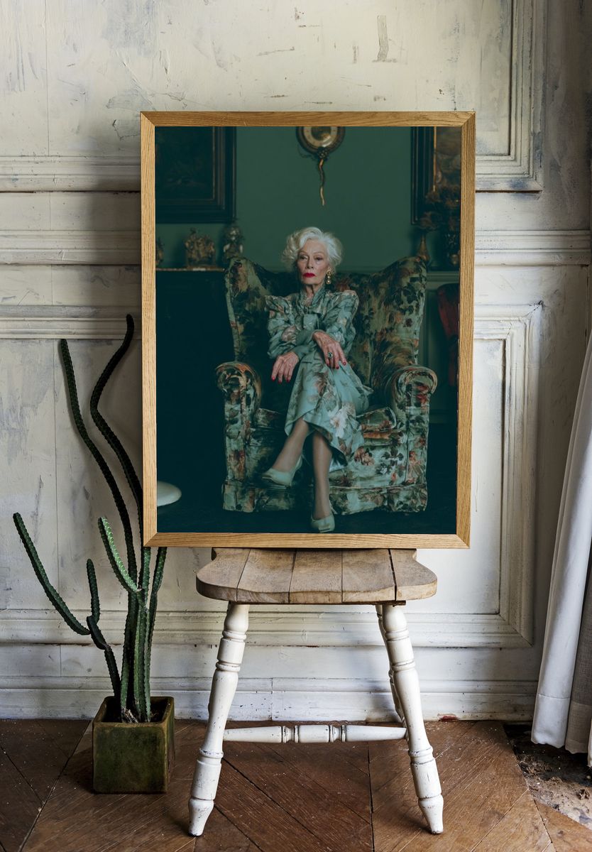 Elegant Portrait Photography Poster. — room view 1