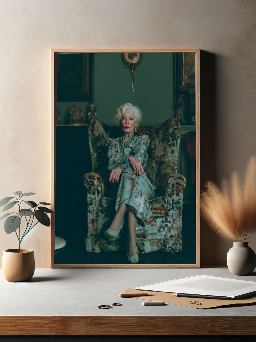 Elegant Portrait Photography Poster. — room view 2