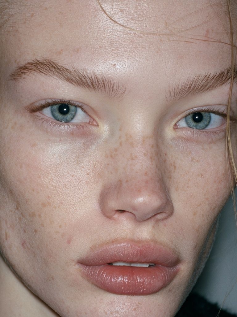 Freckled Portrait Photography Poster. poster detail