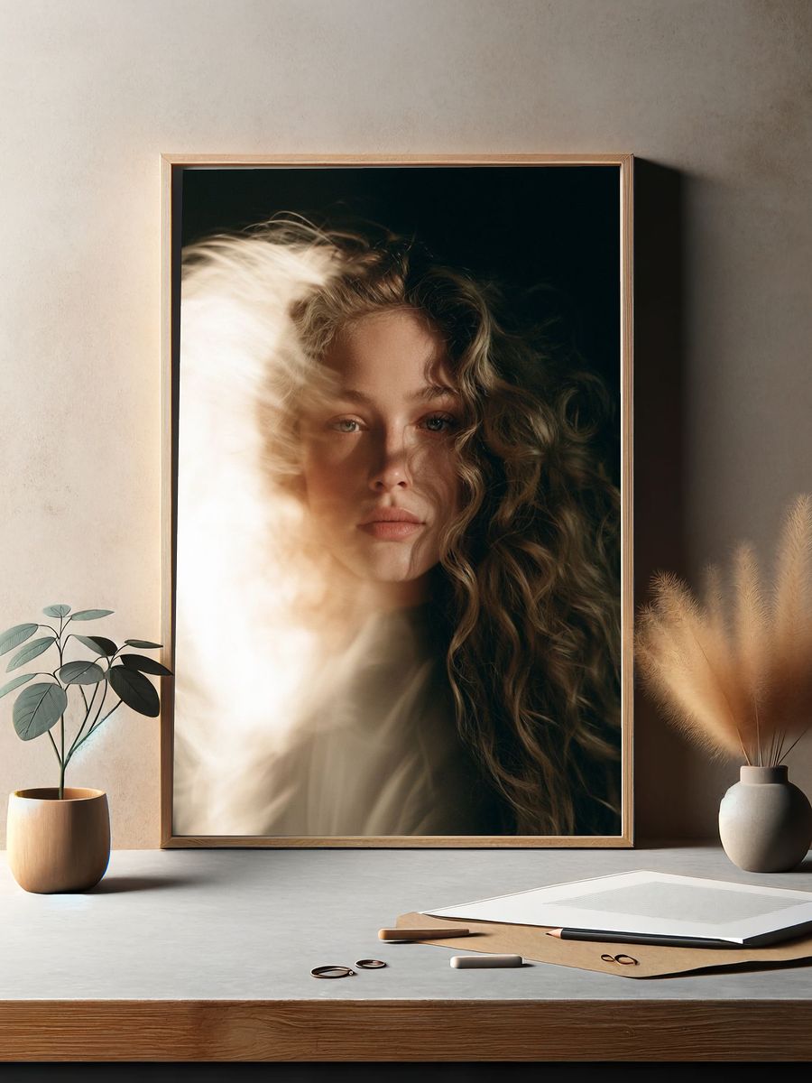 Dreamy Portrait Photography Poster. — room view 2
