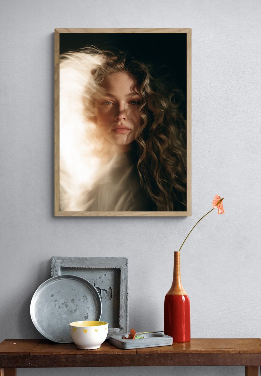 Dreamy Portrait Photography Poster. — room view 3