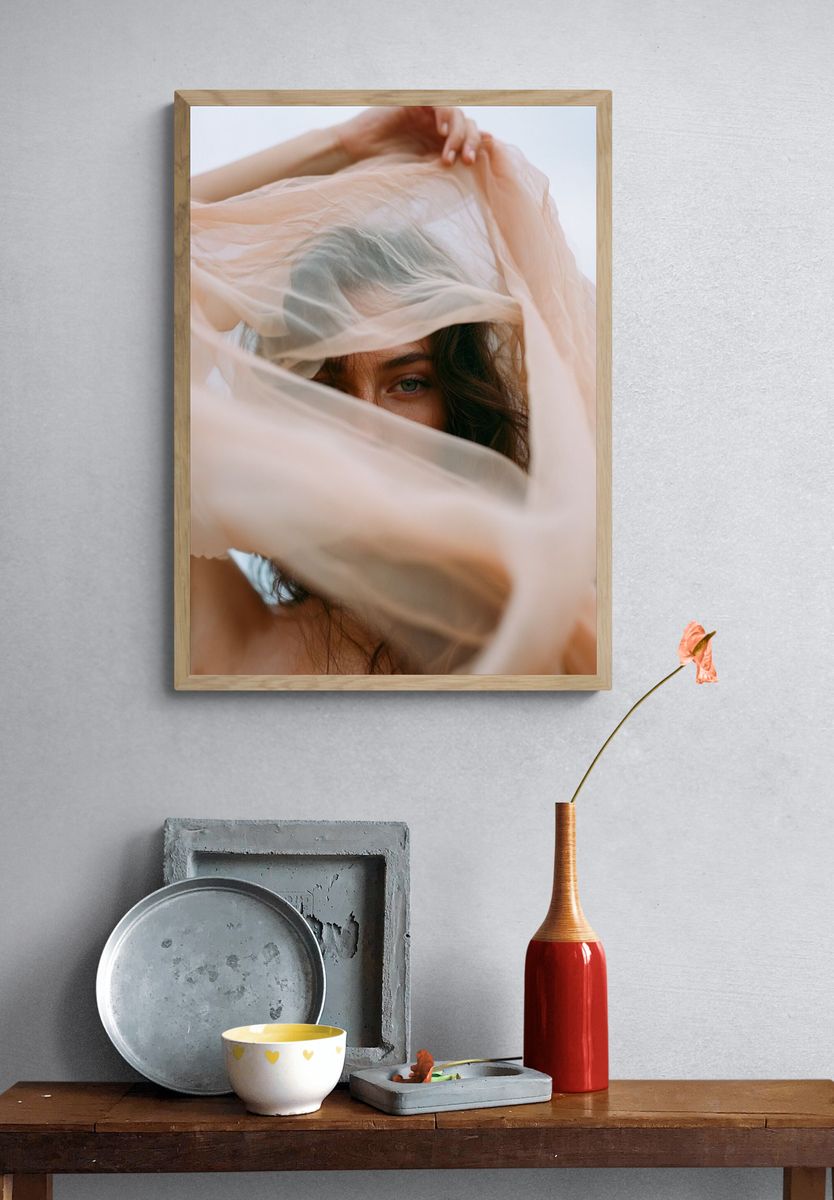 Veiled Portrait Photography Poster. — room view 3