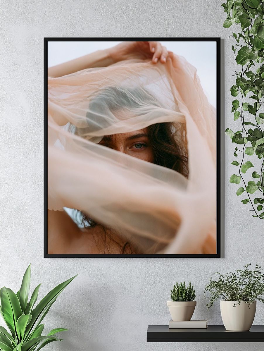 Veiled Portrait Photography Poster. — room view 4