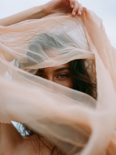 Veiled Portrait Photography Poster. poster