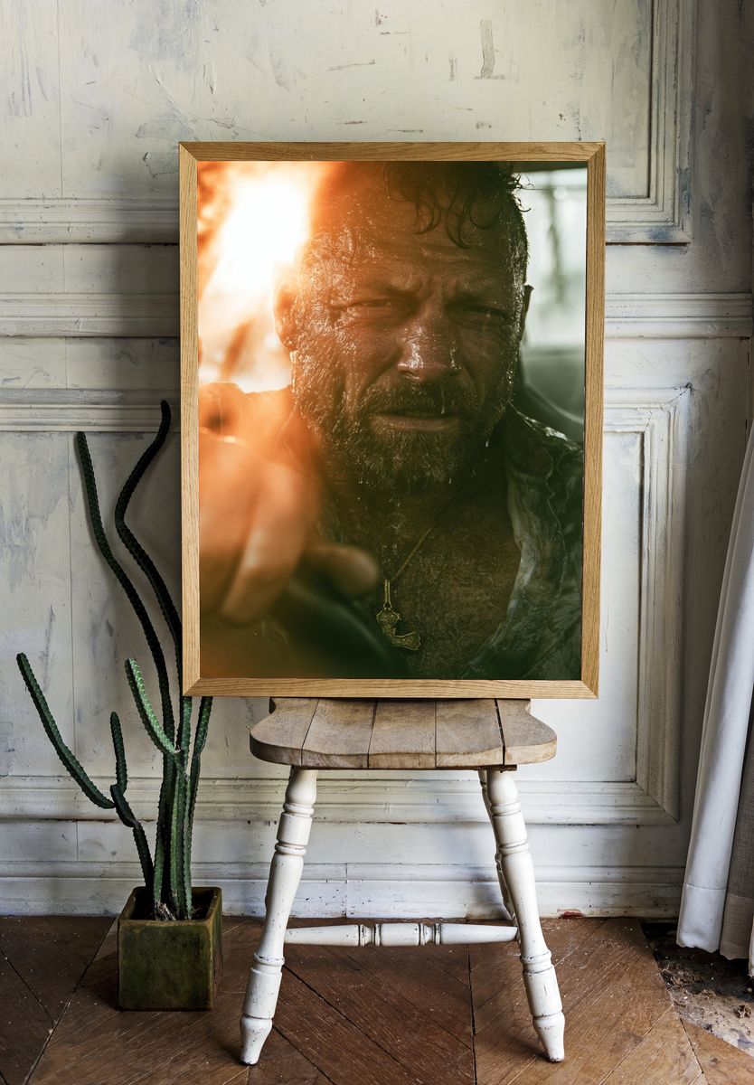 Intense Bearded Portrait Photography Poster. — room view 1