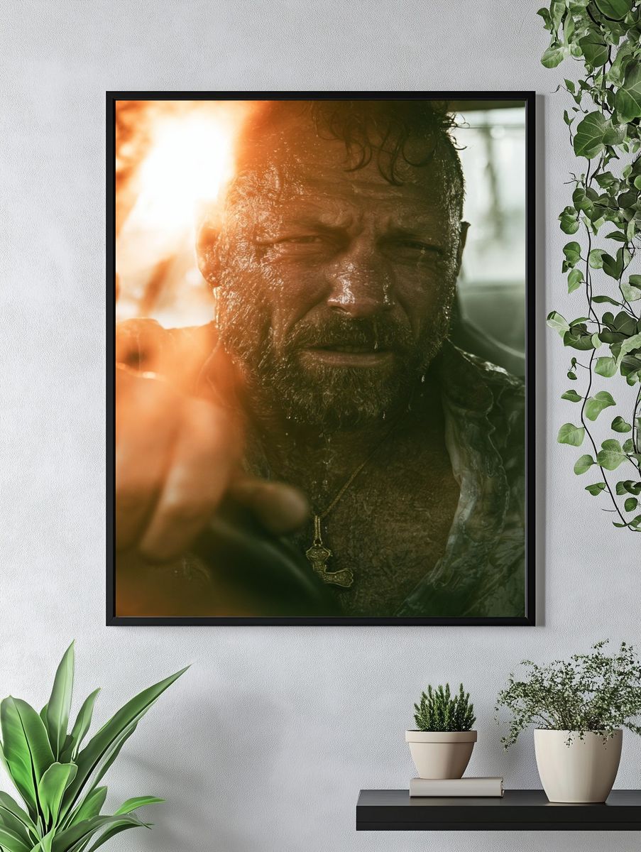 Intense Bearded Portrait Photography Poster. — room view 4