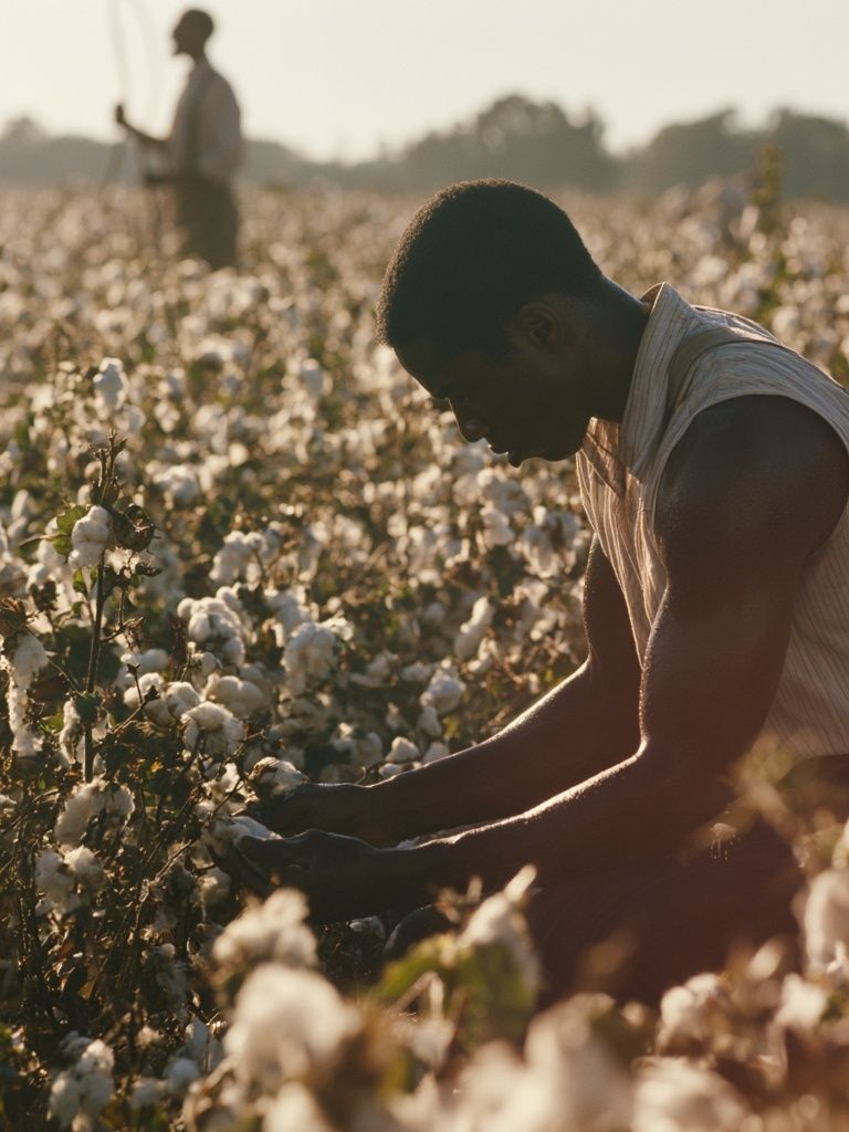 Cotton Field Harvest Photography Poster. poster detail