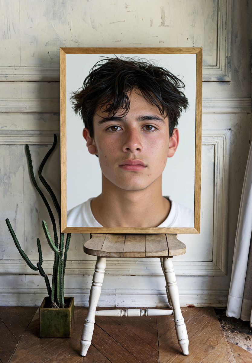 Minimalist Portrait Photography Poster. — room view 1