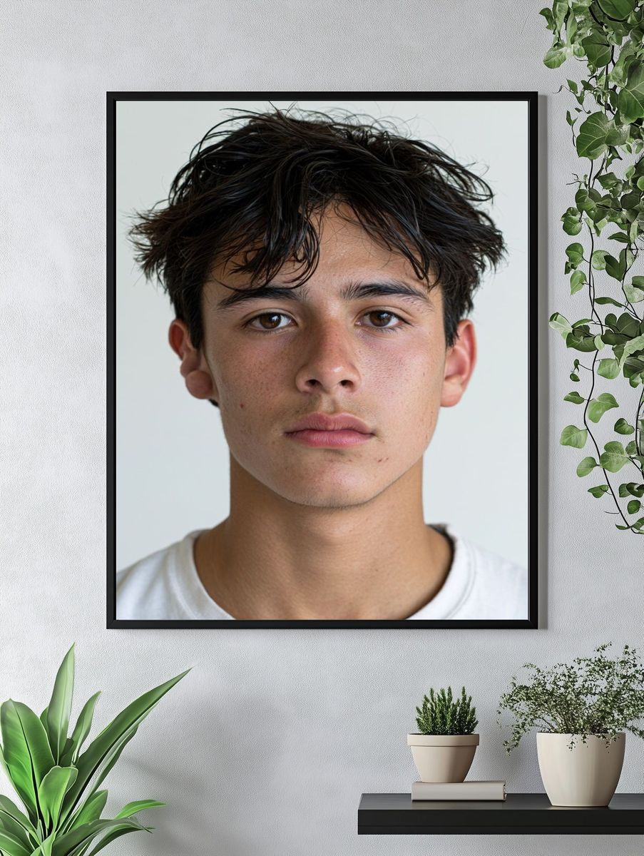 Minimalist Portrait Photography Poster. — room view 4