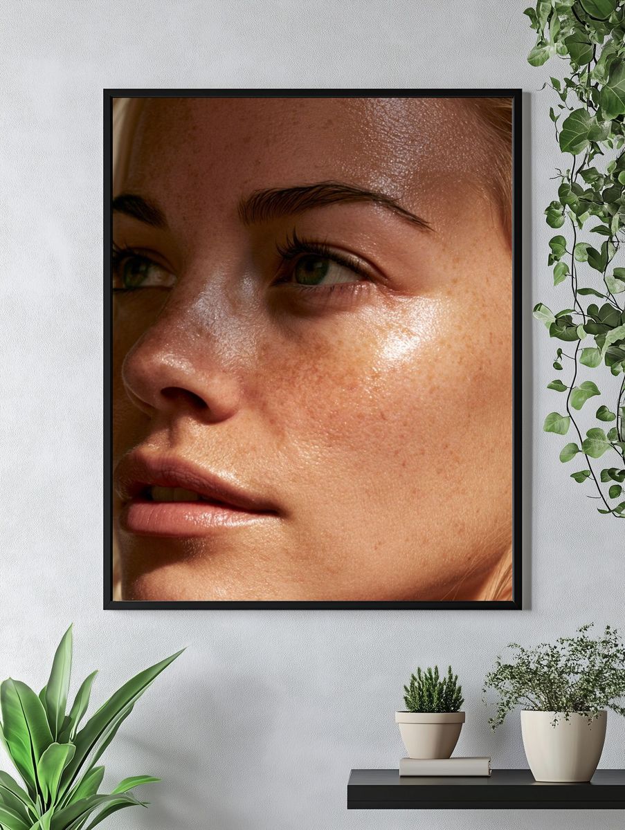 Sunlit Portrait Photography Poster. — room view 4