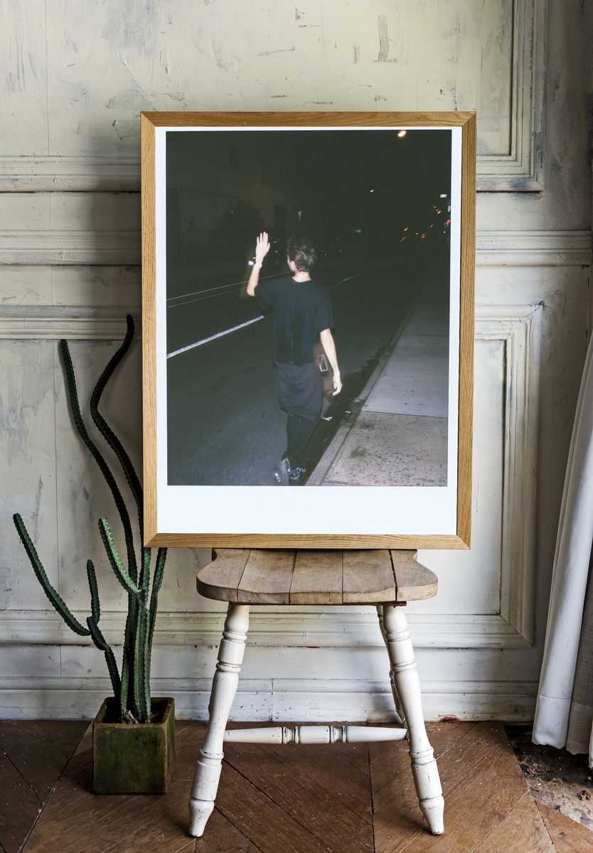 Night Street Walk Photography Poster. — room view 1