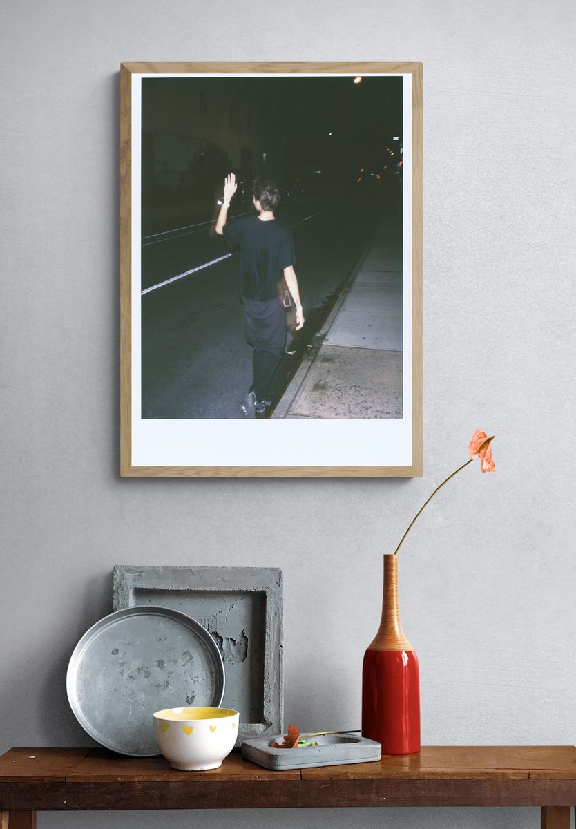 Night Street Walk Photography Poster. — room view 3
