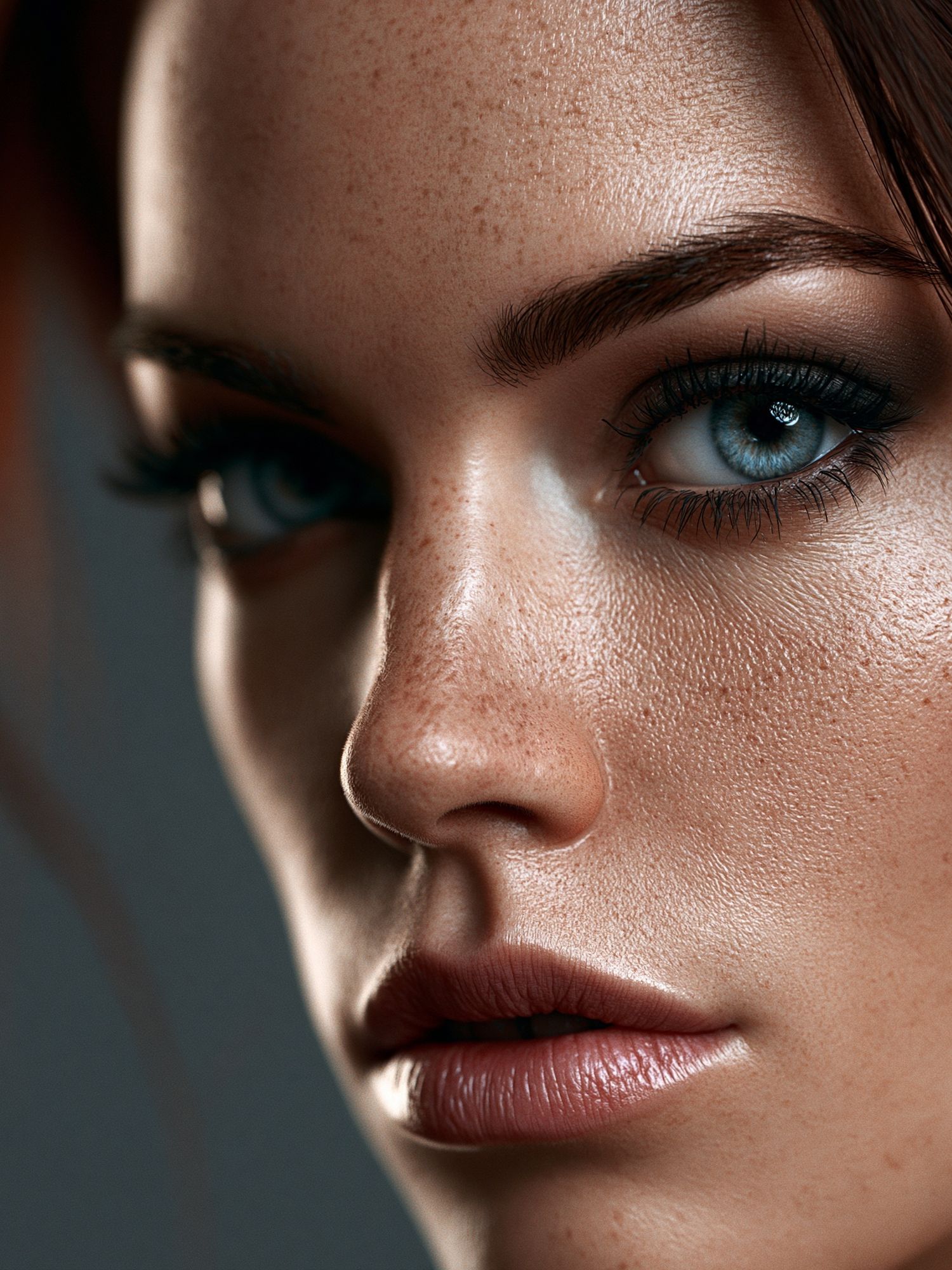 Intense Portrait Photography Poster. poster detail
