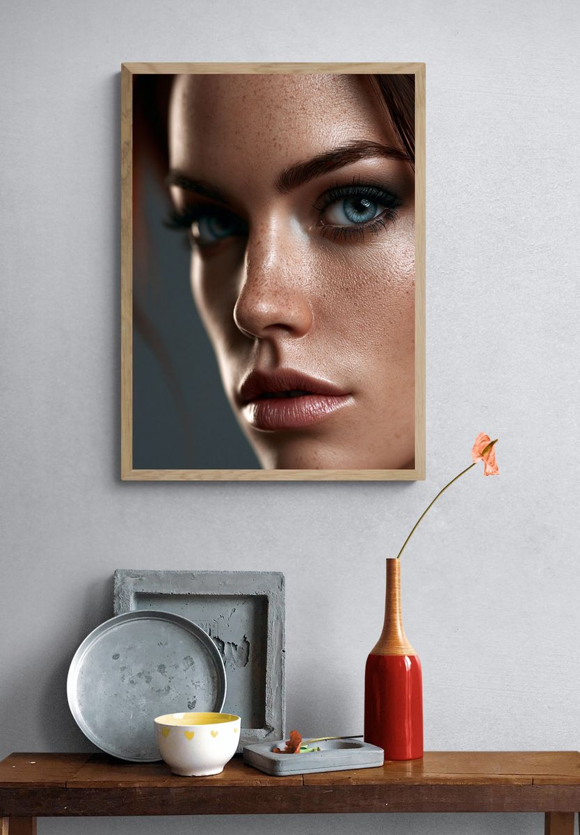 Intense Portrait Photography Poster. — room view 3