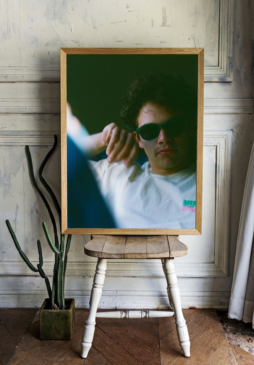 Sunglasses Portrait Photography Poster. — room view 1
