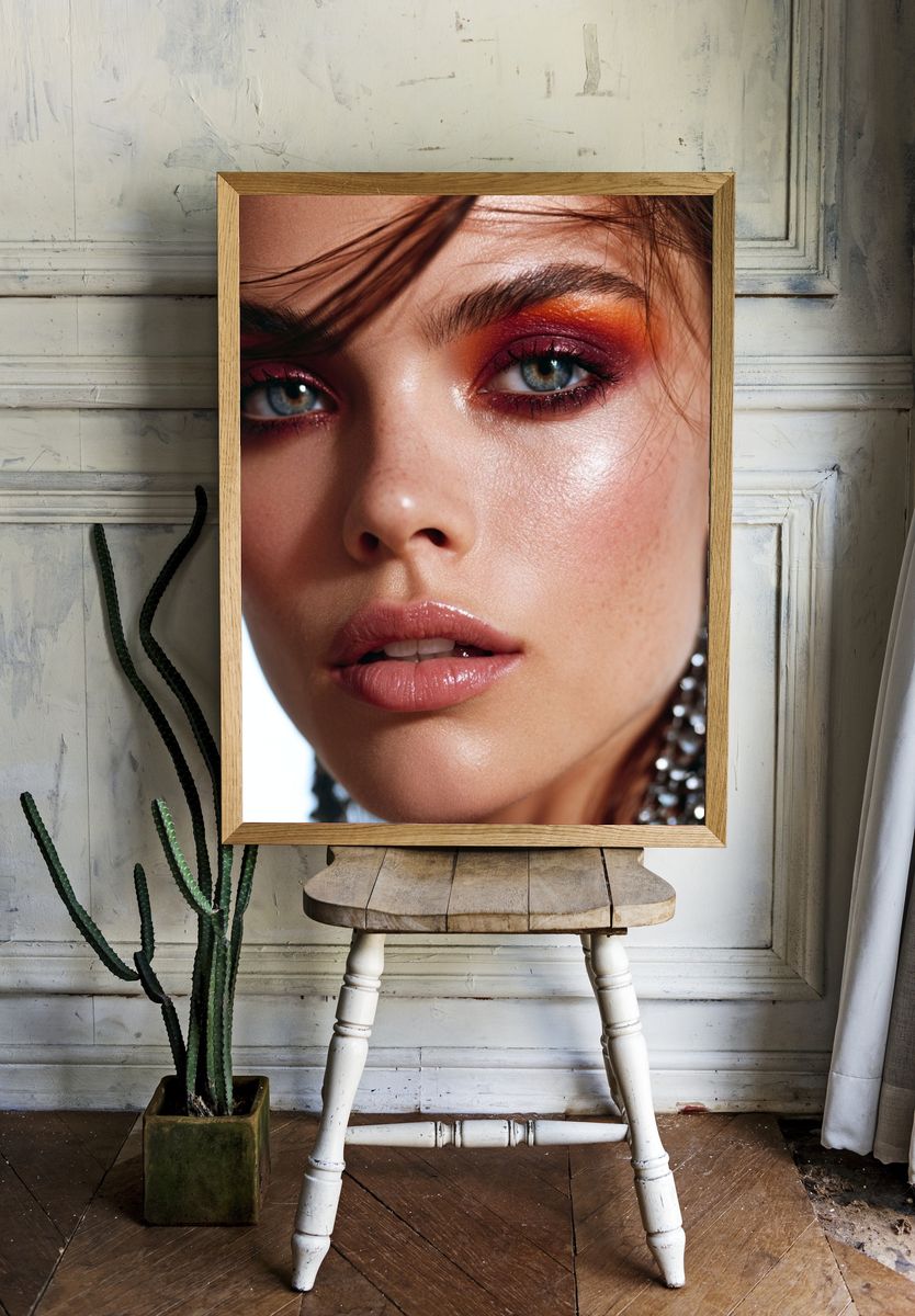 Editorial Beauty Portrait Poster. room preview
