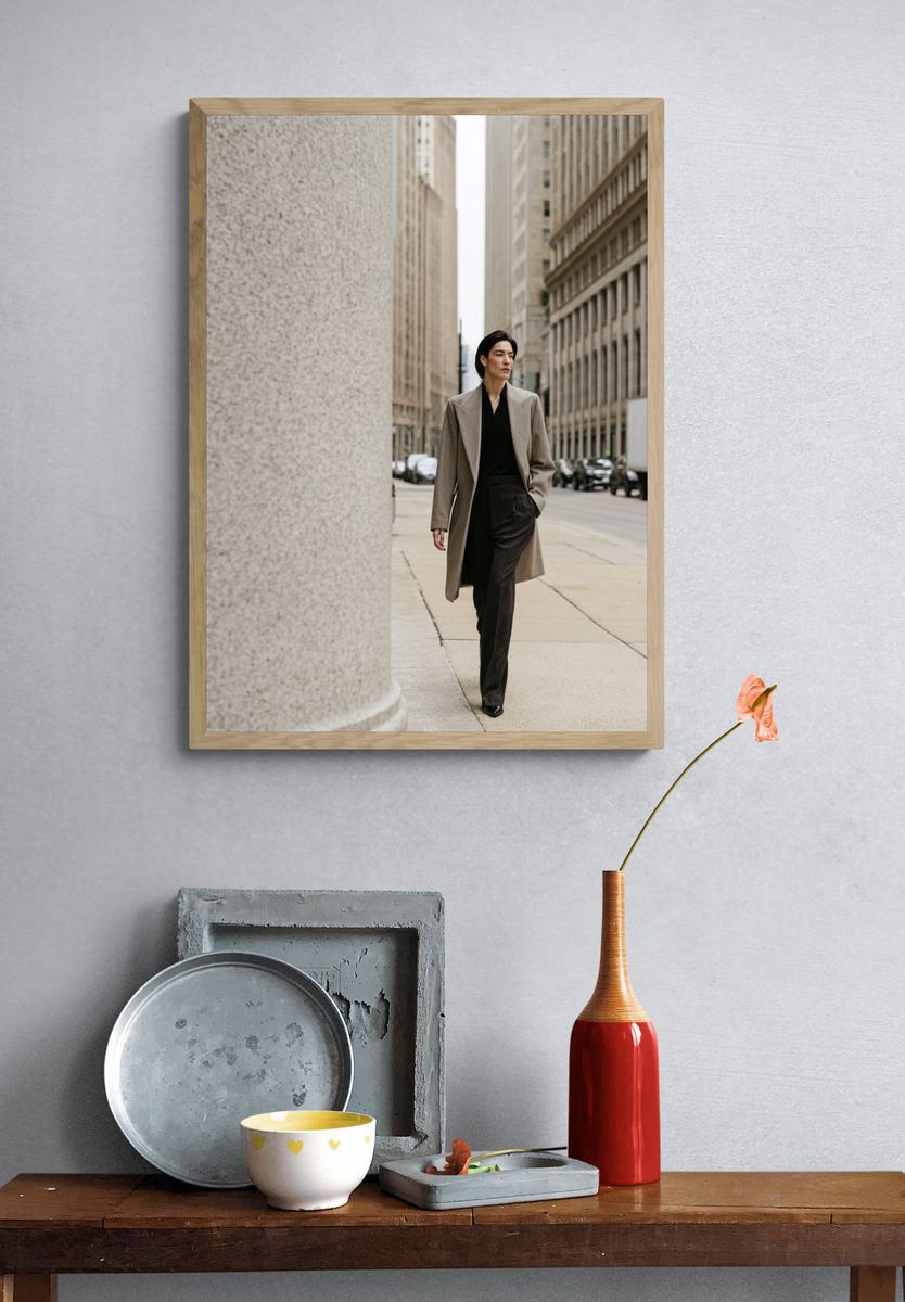 Urban Fashion Street Portrait Poster. — room view 3