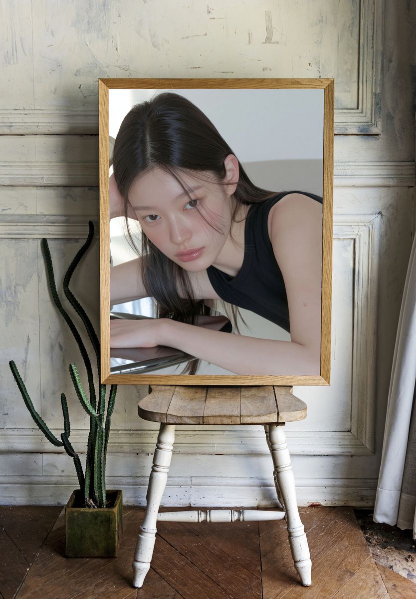 Minimalist Portrait Poster. — room view 1