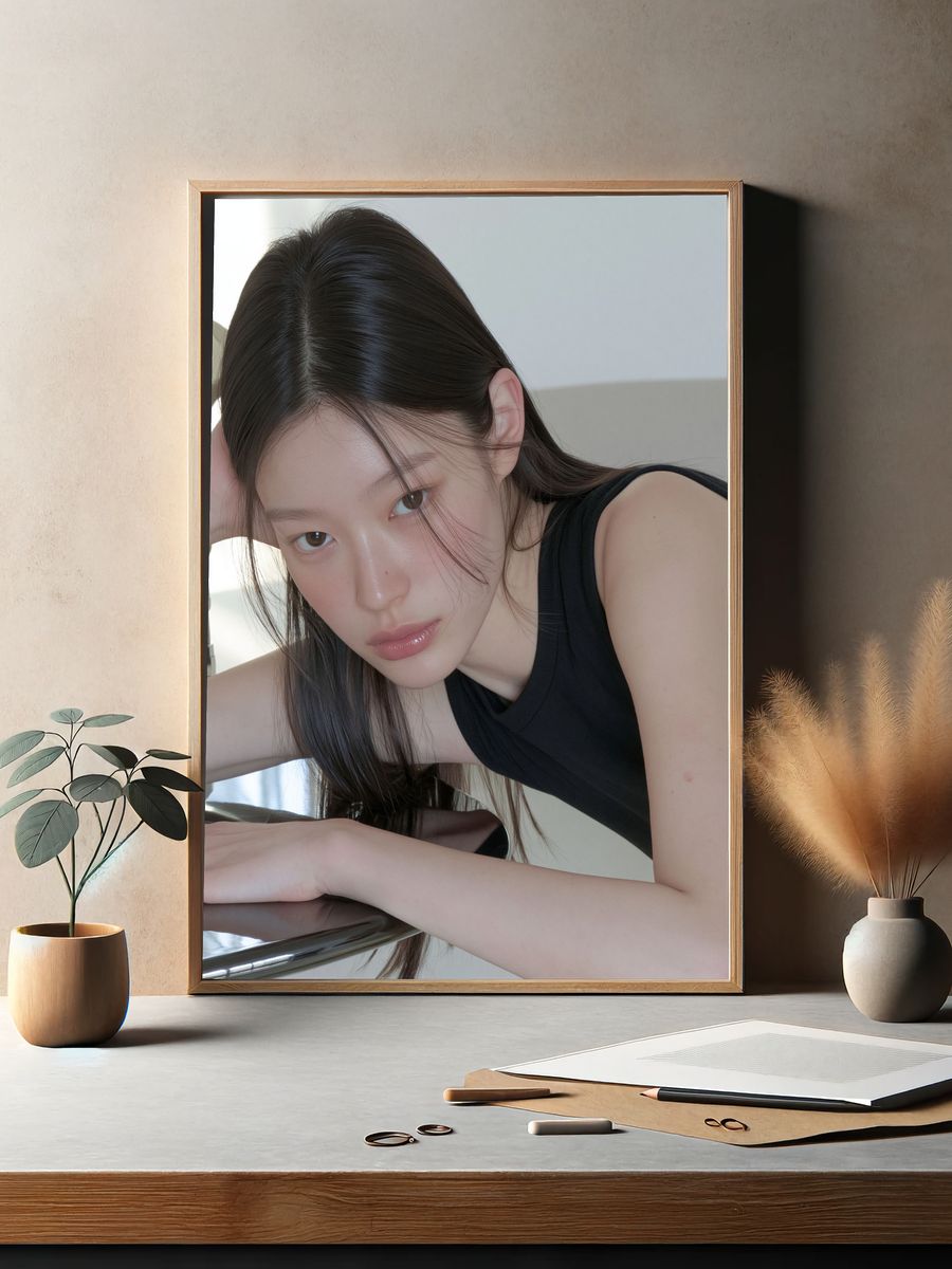 Minimalist Portrait Poster. — room view 2