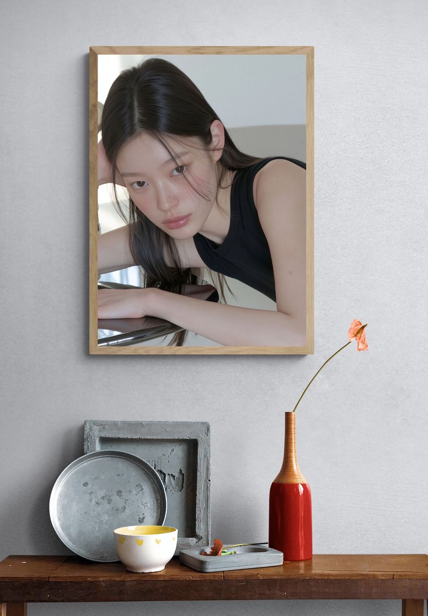 Minimalist Portrait Poster. — room view 3