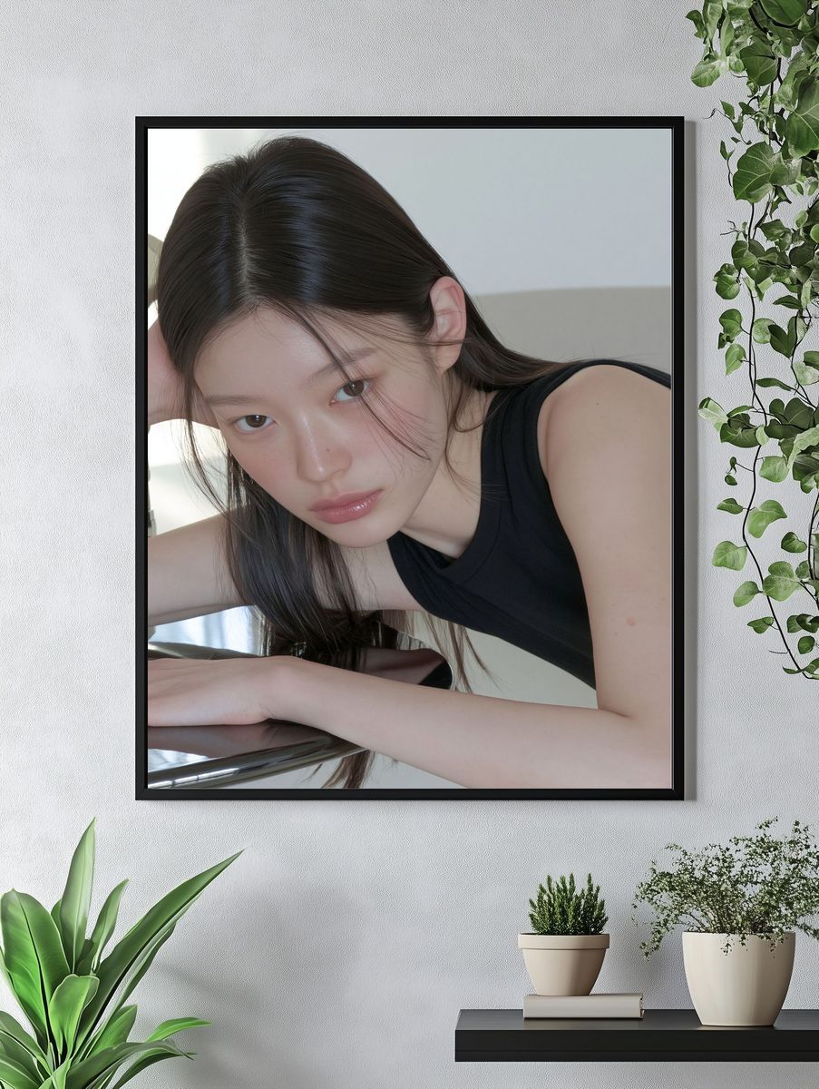 Minimalist Portrait Poster. — room view 4