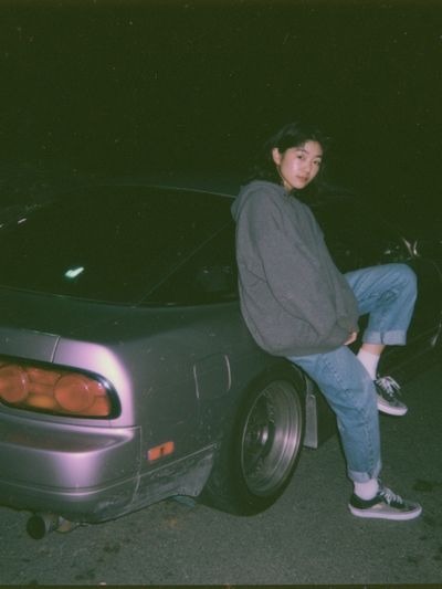 Night Car Portrait Photography Poster. poster print