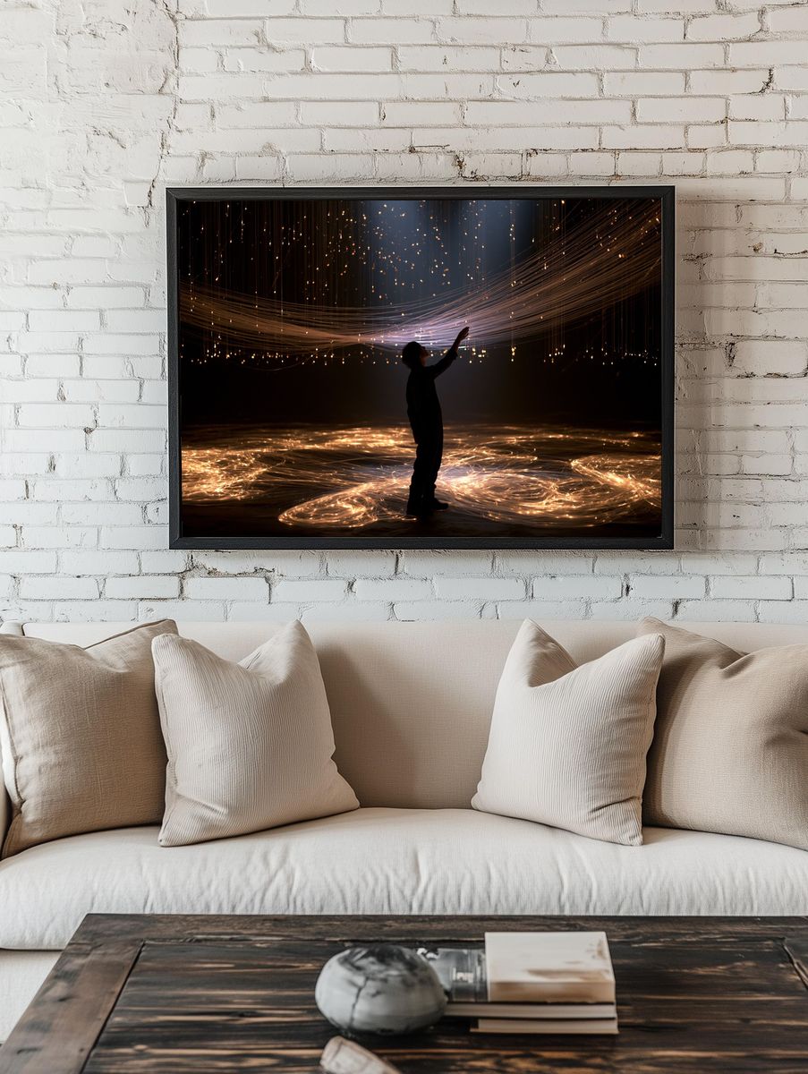 Light Figure Photography Poster. room preview