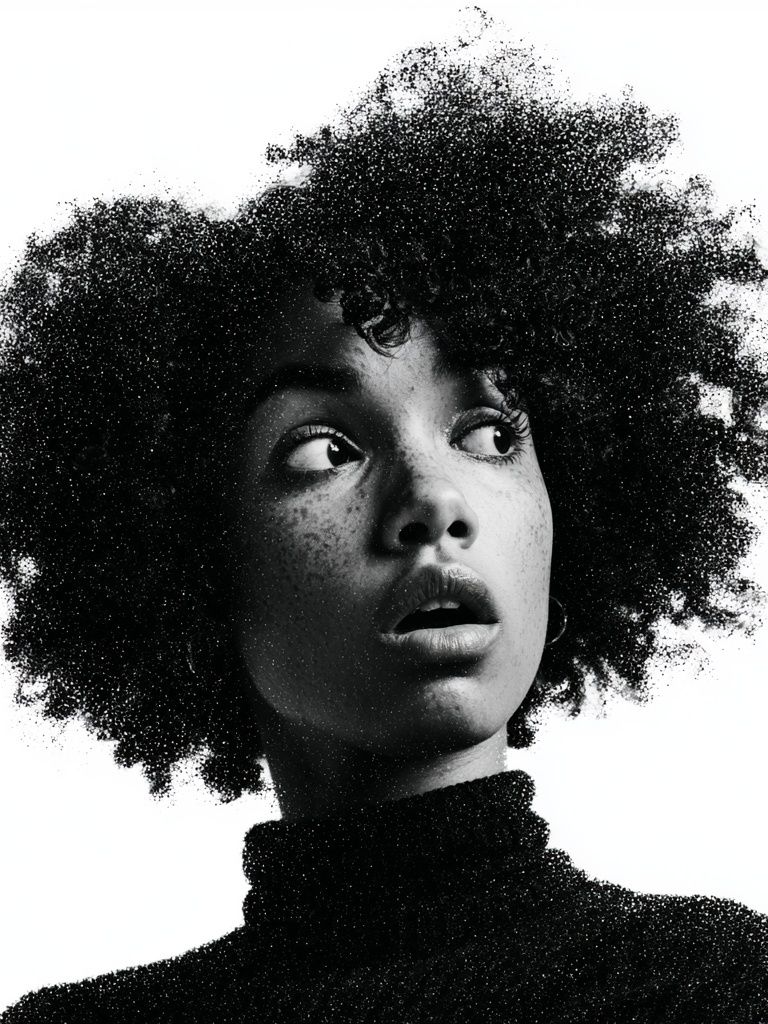 Monochrome Portrait Photography Poster. poster — photography art
