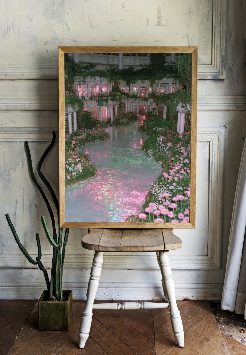 Enchanted Garden Atrium Photography Poster. room preview