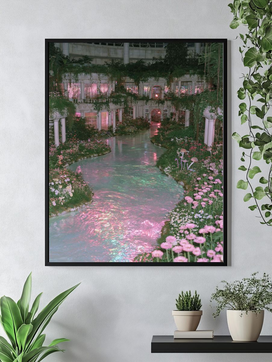 Enchanted Garden Atrium Photography Poster. — room view 4