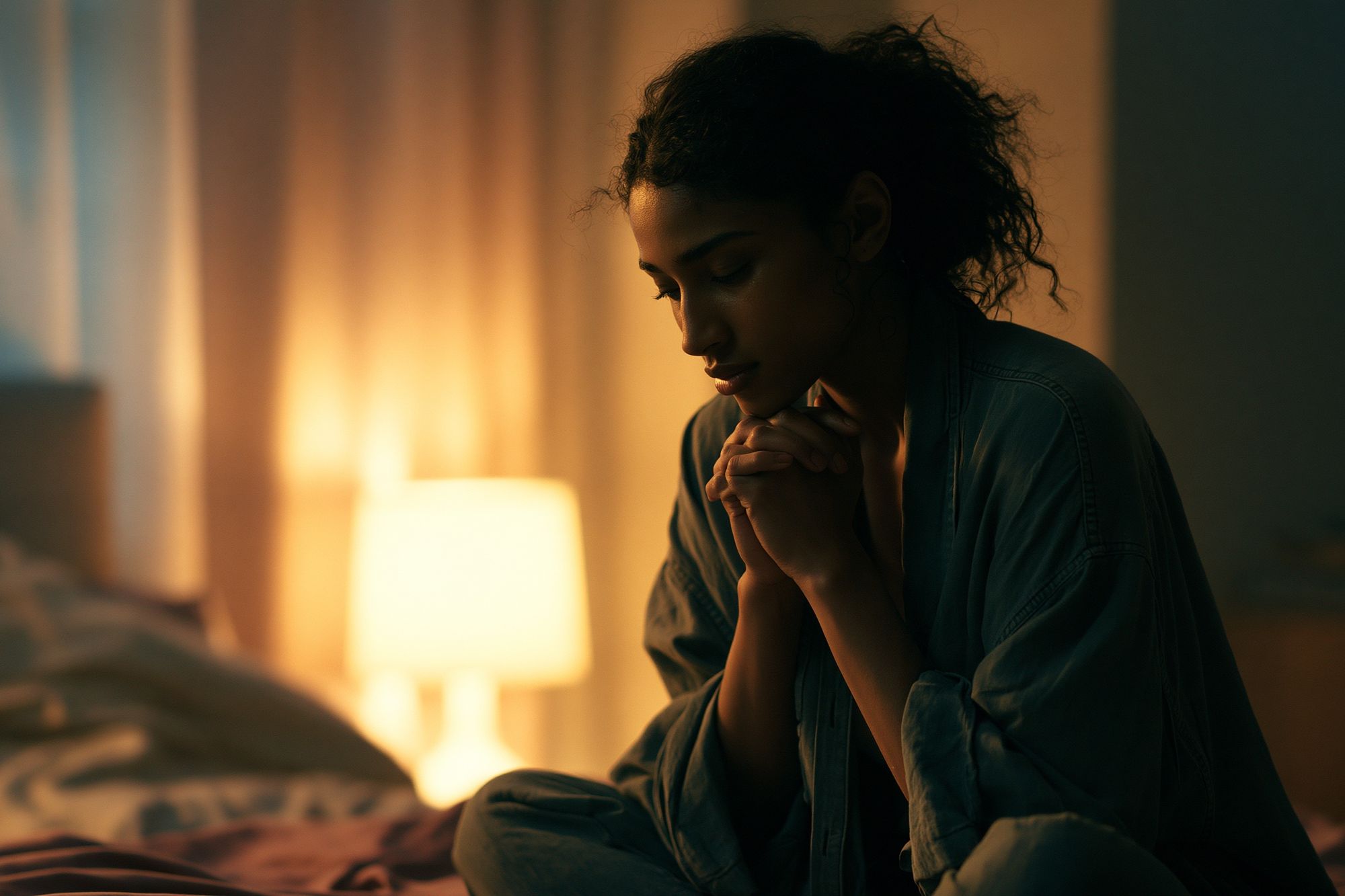 Contemplative Woman Portrait Print. poster — photography art